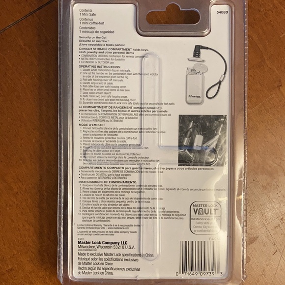 Master Lock Mini Safe - Picture 2 of 2